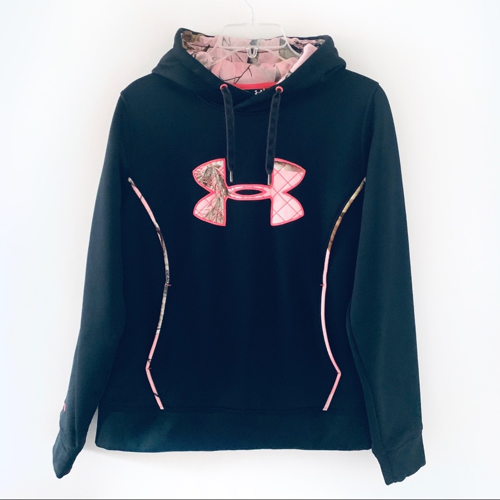 Under Armour Storm1 Black Hoodie Pink Realtree M